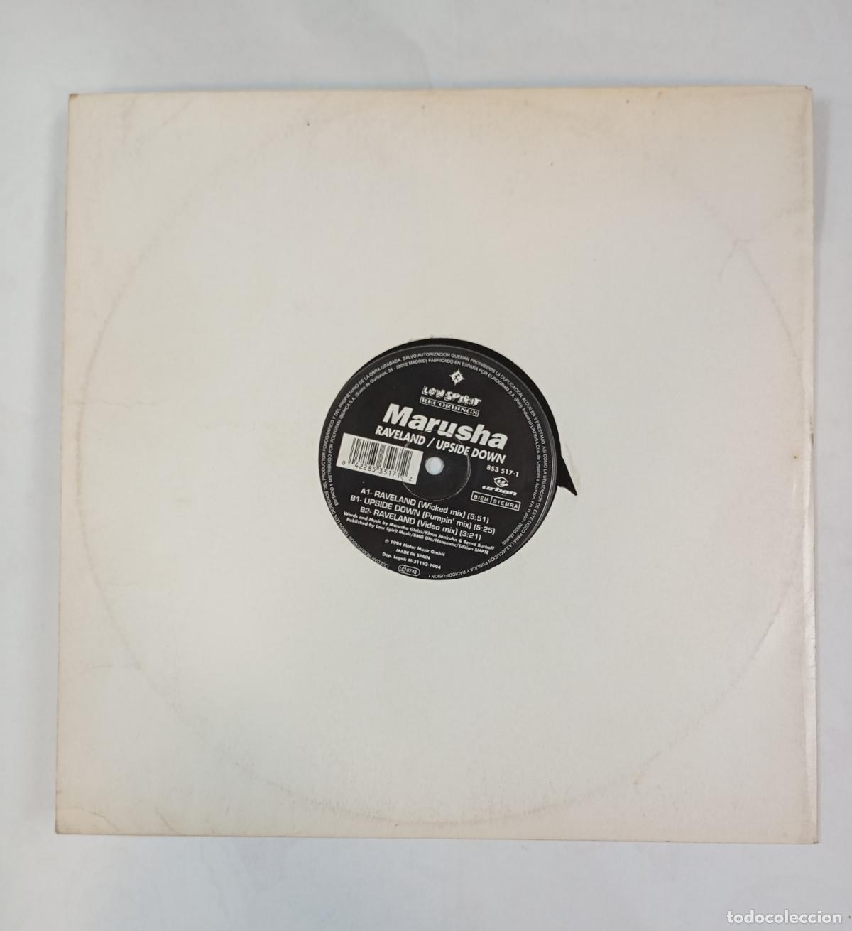 Discos de vinilo: Marusha &lrm;&ndash; Raveland / Upside Down. MAXI-SINGLE. TDKDA48 - Foto 1