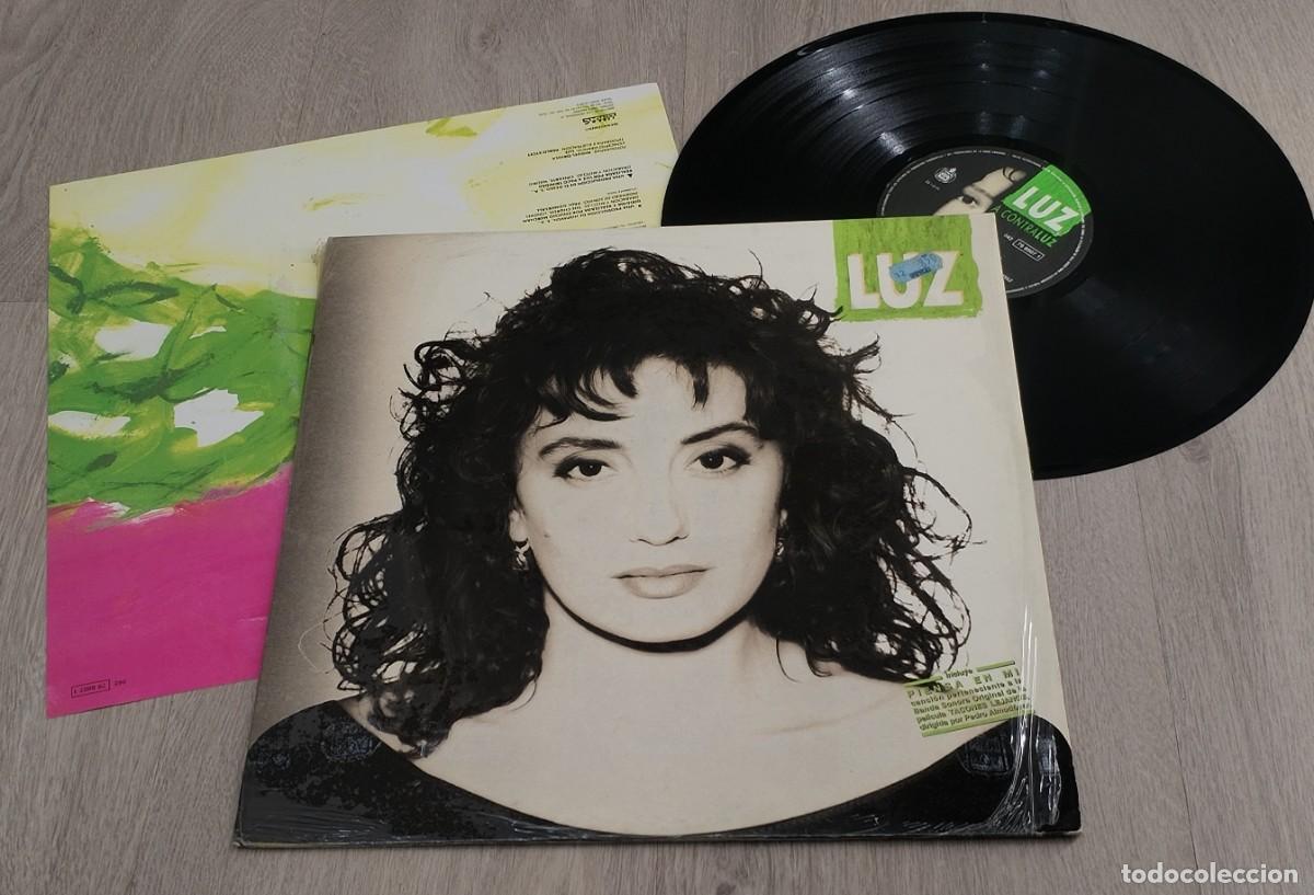 Discos de vinilo: LUZ CASAL - A CONTRALUZ ..LP DE HISPAVOX DE 1.991 CON LETRAS 1&ordf; EDICION CONSERVA SU PLASTICO DE EMI