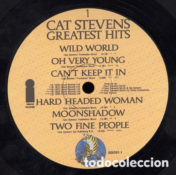 Discos de vinilo: Cat Stevens &lrm;&ndash; Greatest Hits - Foto 1
