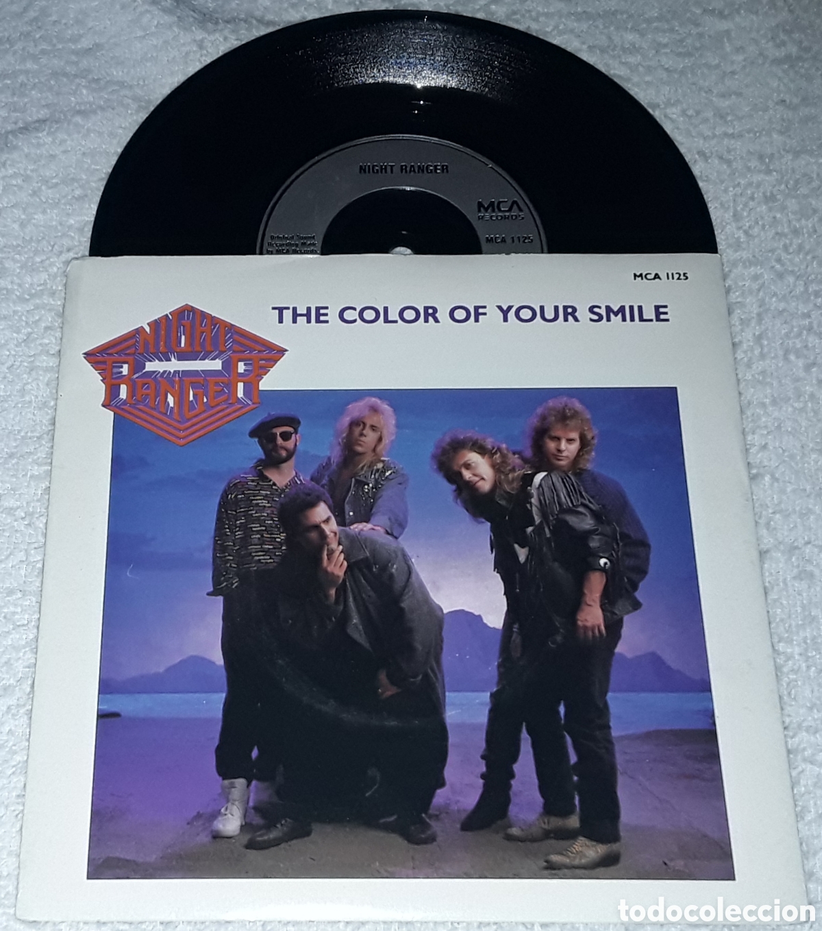 Discos de vinilo: SG- NIGHT RANGER - THE COLOR OF YOUR SMILE / GIRLS ALL LIKE IT - 1&deg; EDICI&Oacute;N MADE IN UK 1987