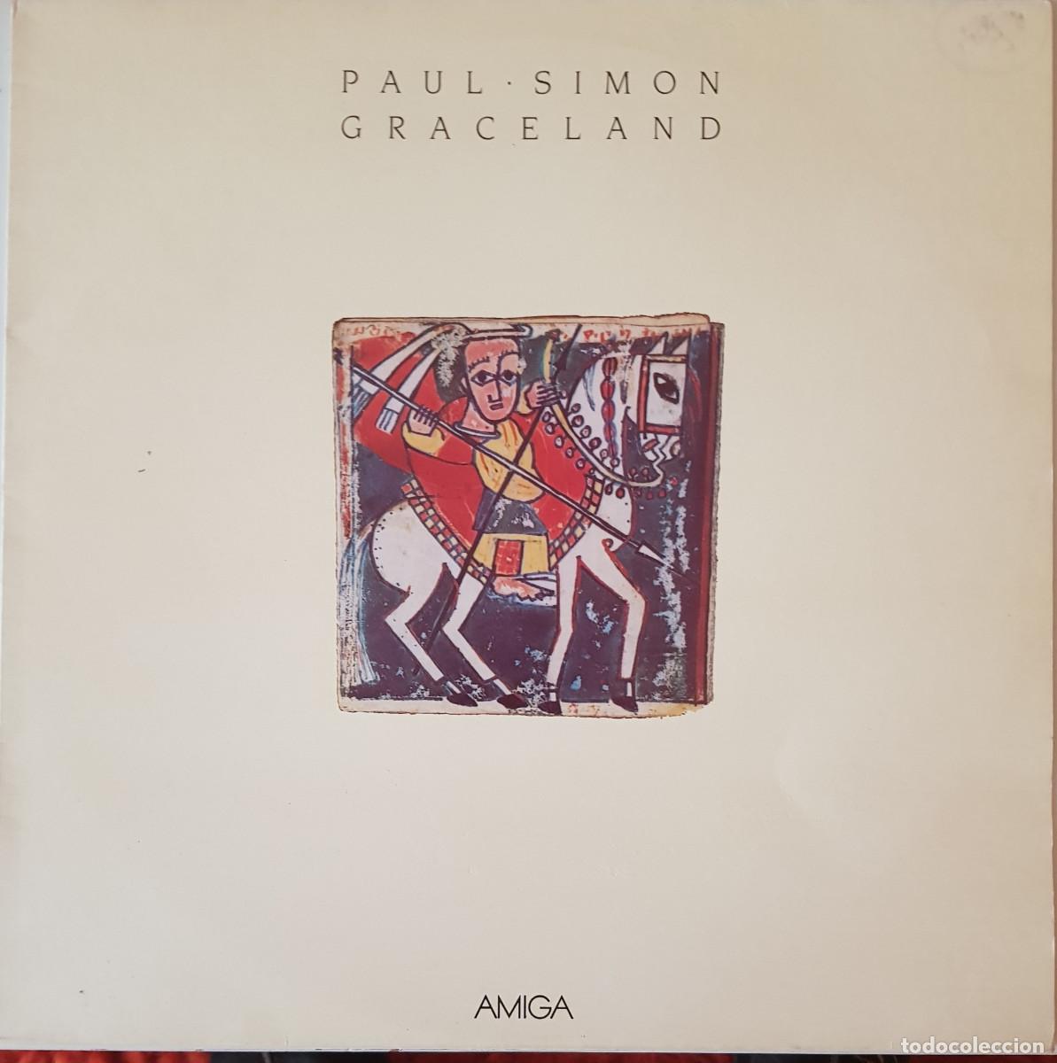 Discos de vinilo: Paul Simon - Graceland. Edici&oacute;n de la Rep&uacute;blica Democr&aacute;tica Alemana 1990. AMIGA 8 56 521