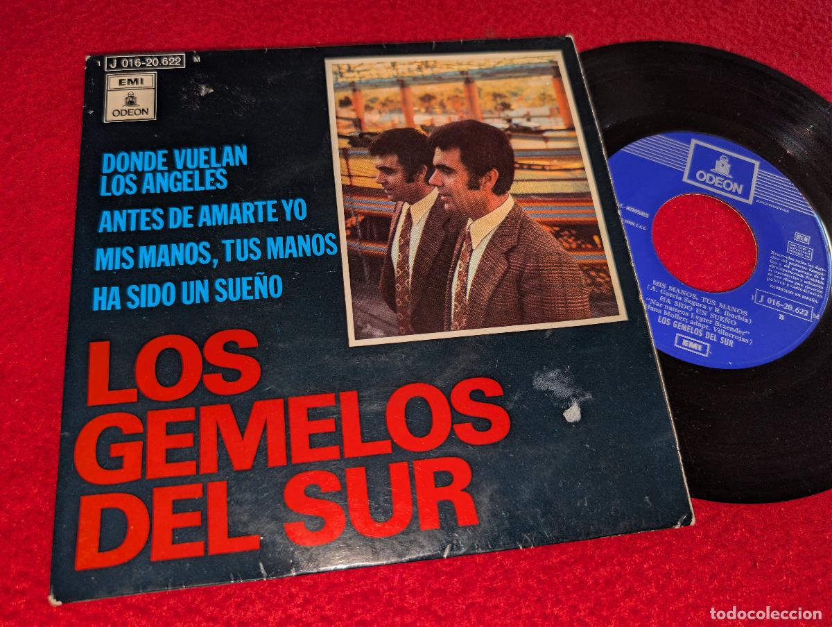 Discos de vinilo: LOS GEMELOS DEL SUR Donde vuelan los angeles/Antes de amerte yo +2 EP 7'' 1970 EMI Odeon