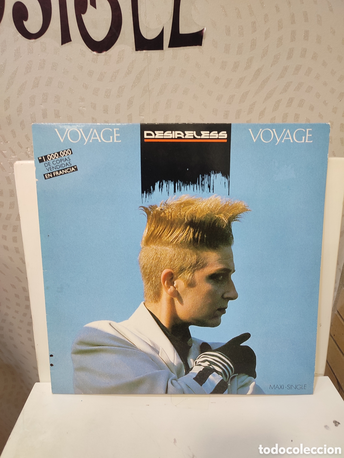Discos de vinilo: Desireless. Maxi Single. &rdquo; Voyage Voyage &rdquo;. Primera Edici&oacute;n Espa&ntilde;ola. 1986. CBS R&eacute;cords