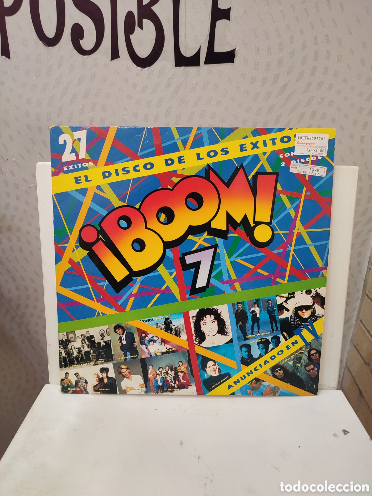 Discos de vinilo: Boom 7. &rdquo; El Disco de Los &Eacute;xitos &rdquo;. Primera Edici&oacute;n Espa&ntilde;ola. 1991. EMI