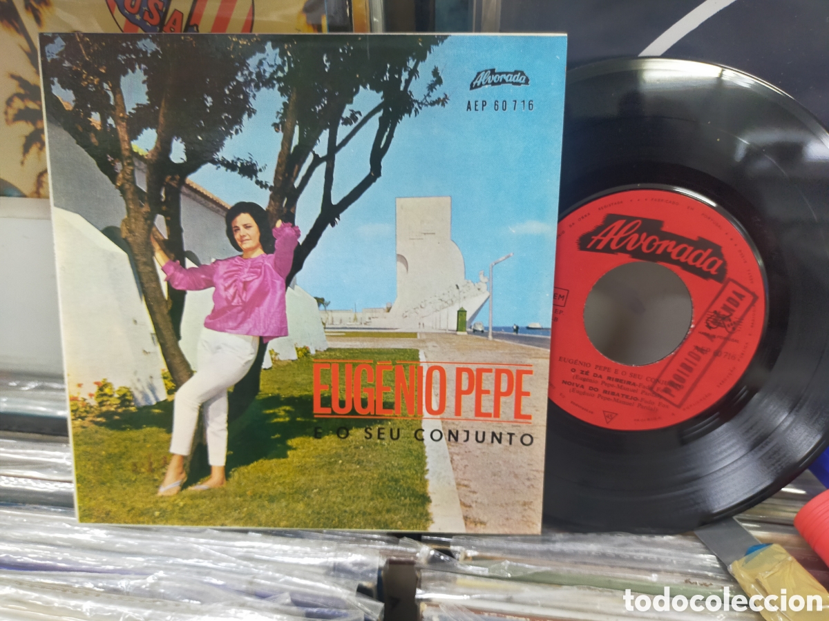 Discos de vinilo: Eugenio pepe ep so Bossa nova + 3 Portugal 1965 con dedicatoria a Alberto Cortez en contraportada
