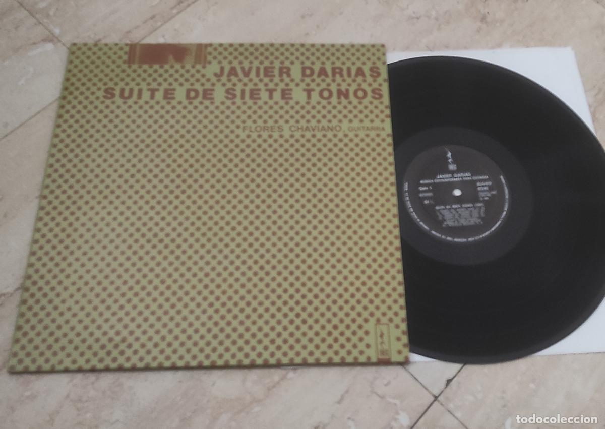 Discos de vinilo: javier darias SUITE DE SIETE TONOS-flores chaviano- LP GATEFOLD 1986-private -ayuntamiento de alcoy-