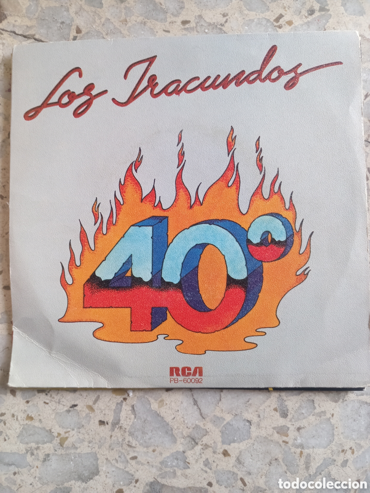 Discos de vinilo: SGL LOS IRACUNDOS 40 GRADOS 1983 - Foto 1