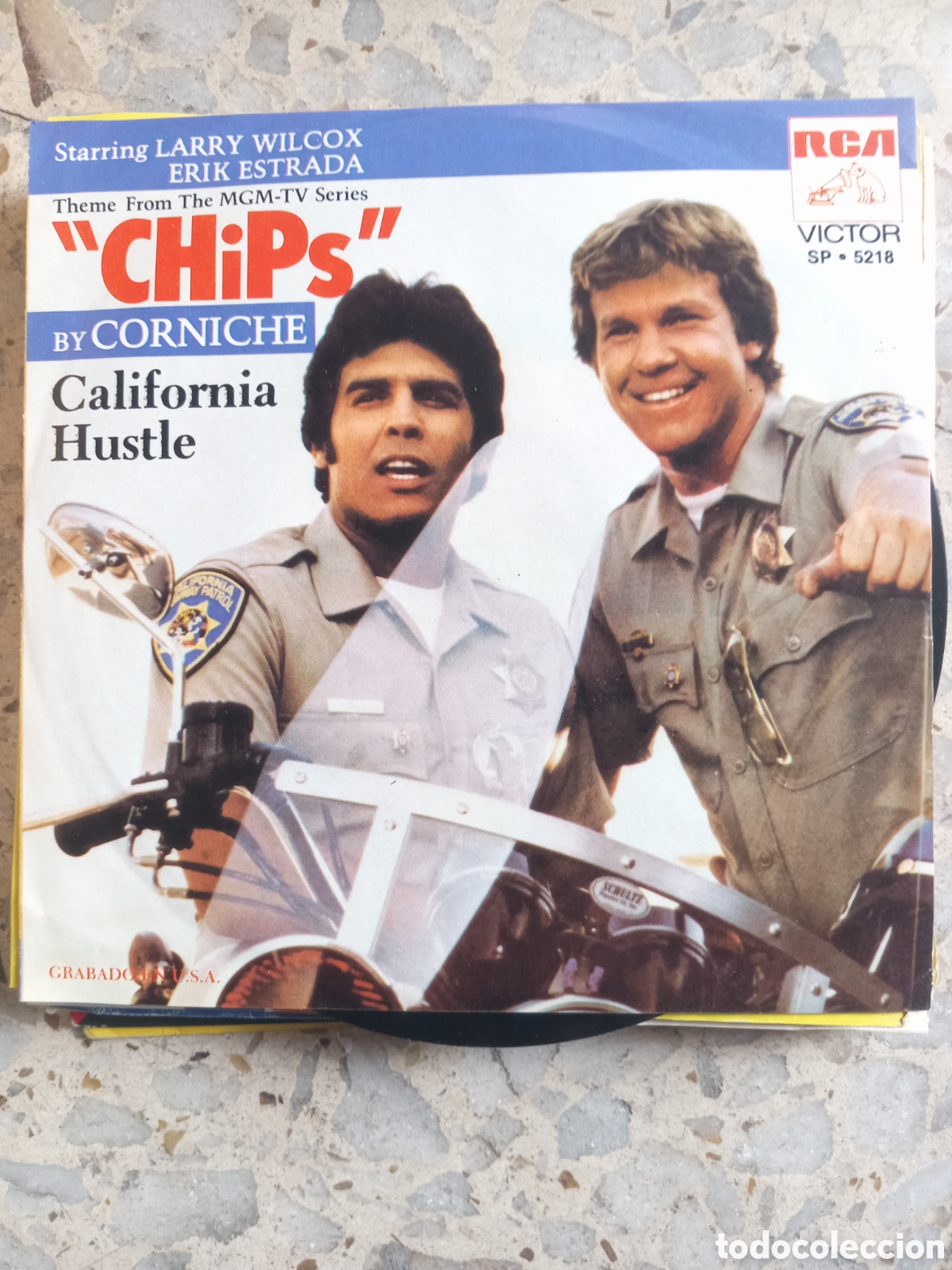 Discos de vinilo: SGL CORNICHE THEME FROM CHIPS CALIFORNIA HUSTLE 1979 MEXICO