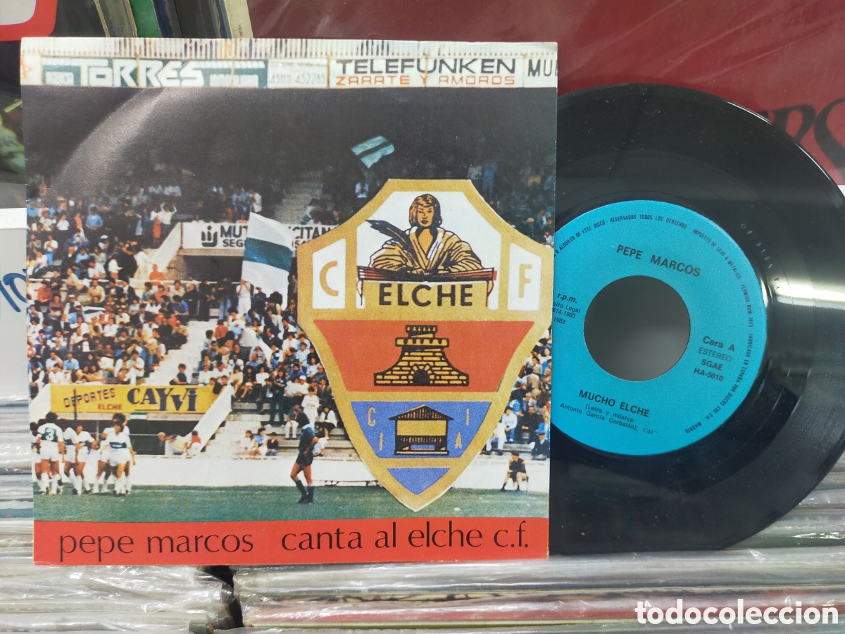 Discos de vinilo: Pepe marcos single mucho elche 1983 - Foto 1