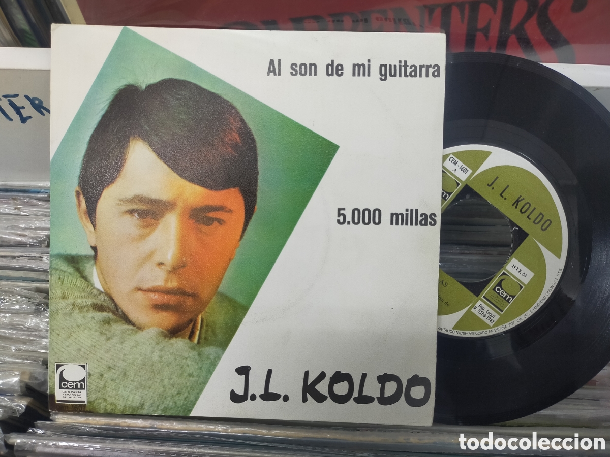 Discos de vinilo: J.l. Koldo single 5000 millas 1967 - Foto 1