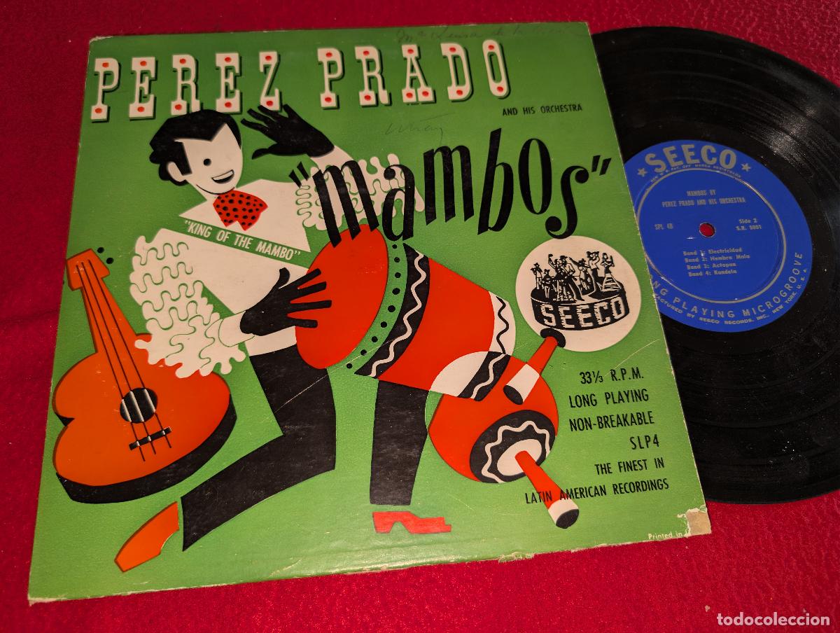 Discos de vinilo: PEREZ PRADO Mambos 10'' 25 CTMS 195? Seeco 5000 USA US LATIN