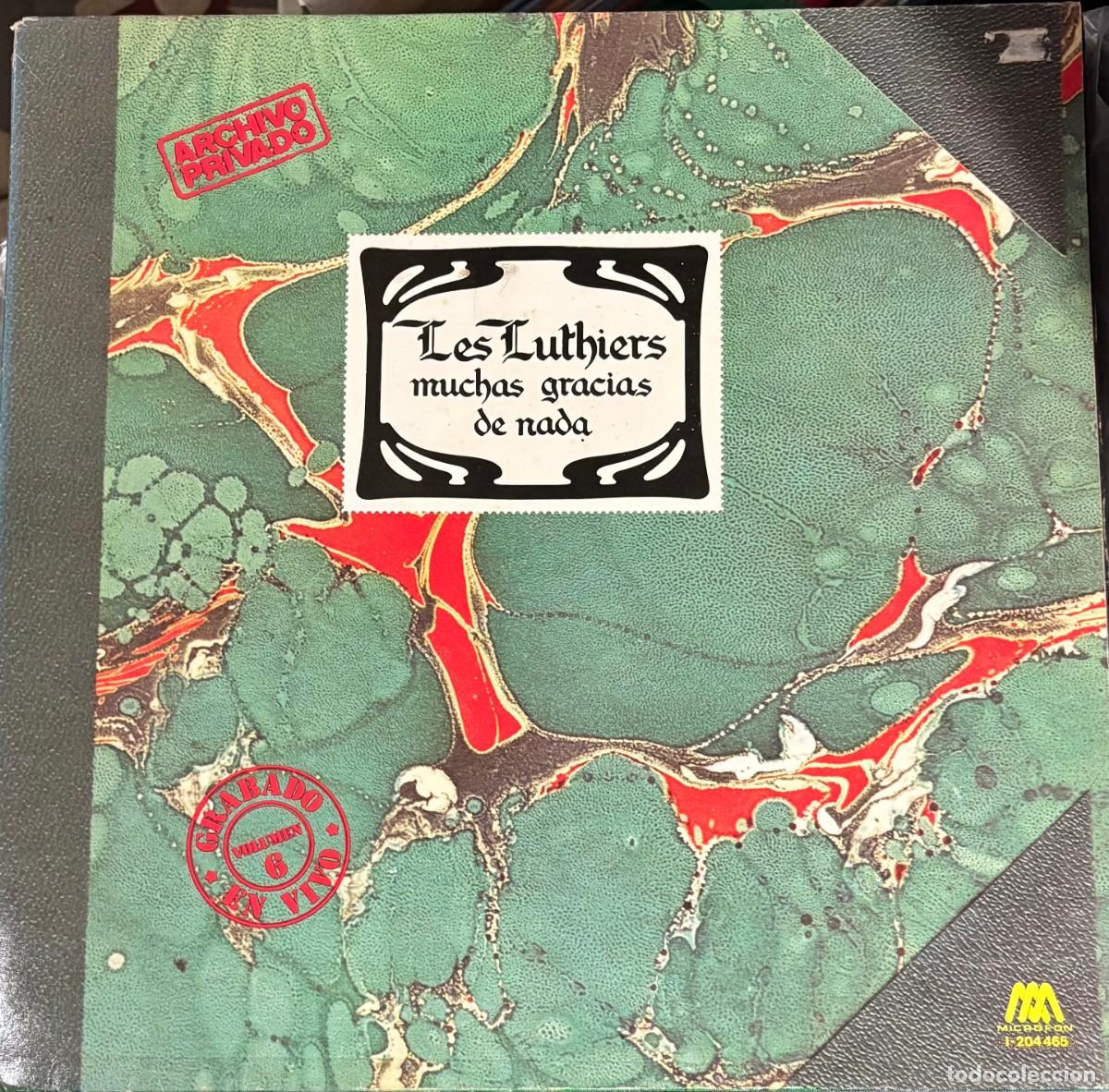 Discos de vinilo: LP LES LUTHIERS-MUCHAS GRACIAS DE NADA. LP-GEXT-850