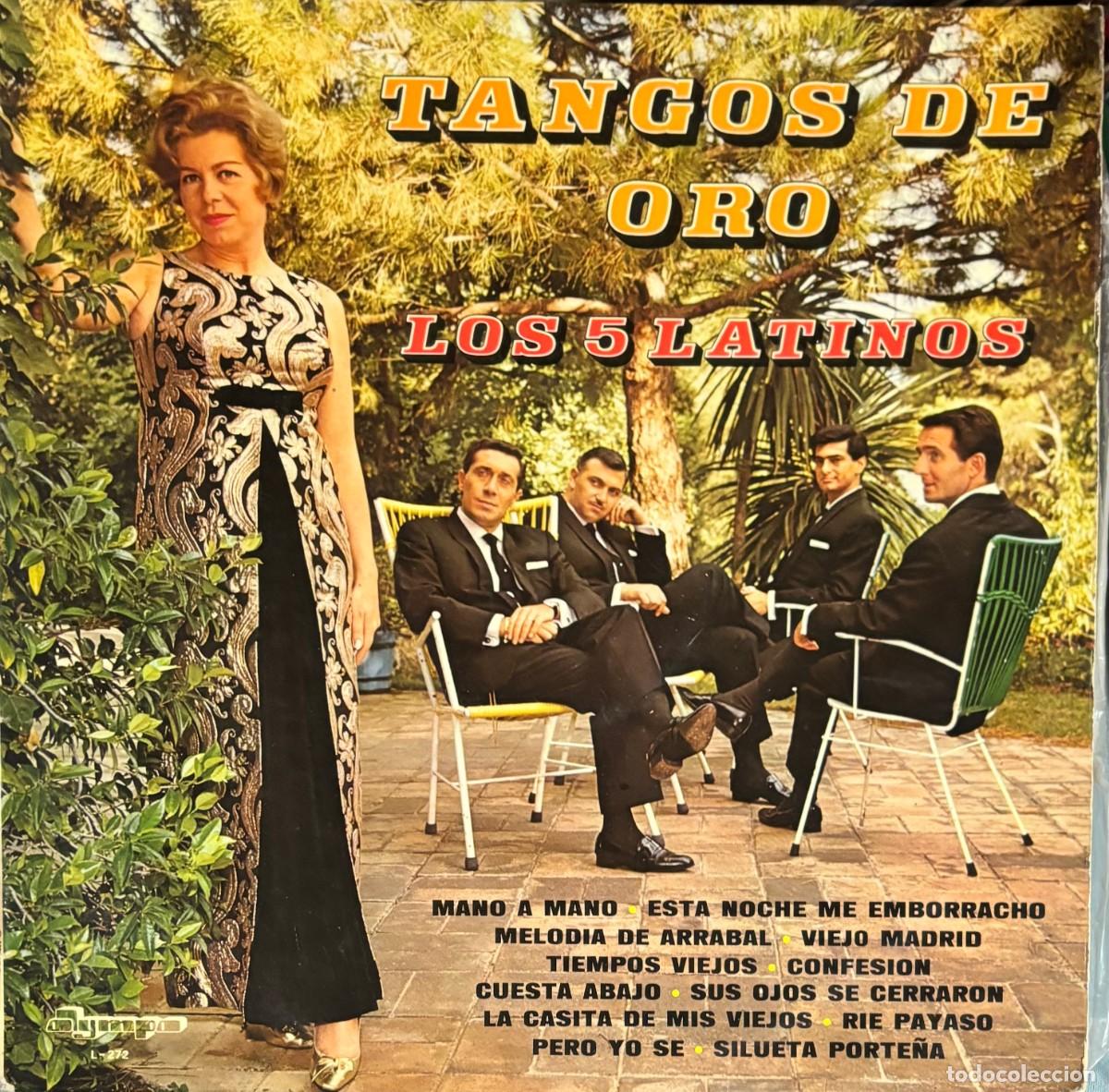 Discos de vinilo: LP TANGOS DE ORO-LOS 5 LATINOS. LP-GEXT-856