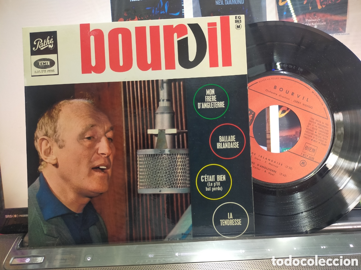 Discos de vinilo: Bourvil ep ballade irlandaise + 3 Francia 1965