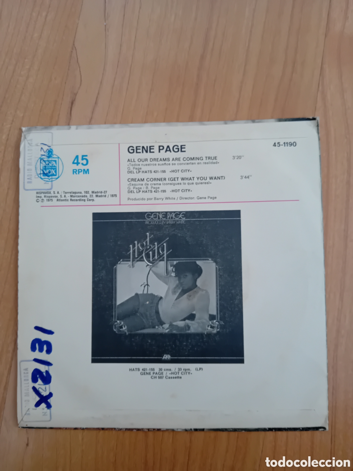 Discos de vinilo: GENE PAGE. ALL OUR DREAMS ARE COMMING TRUE - Foto 2