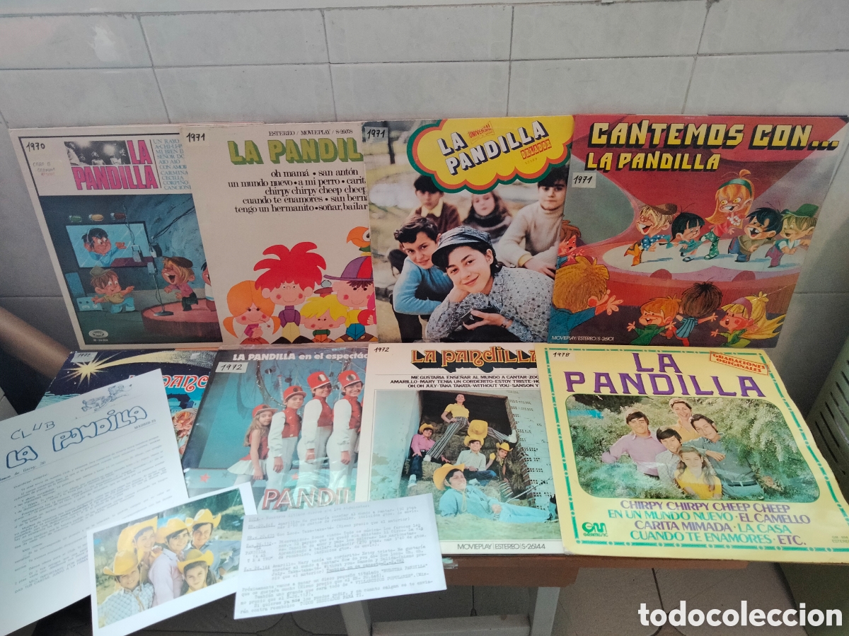 Discos de vinilo: Lote 8 discos LPs La Pandilla Discograf&iacute;a
