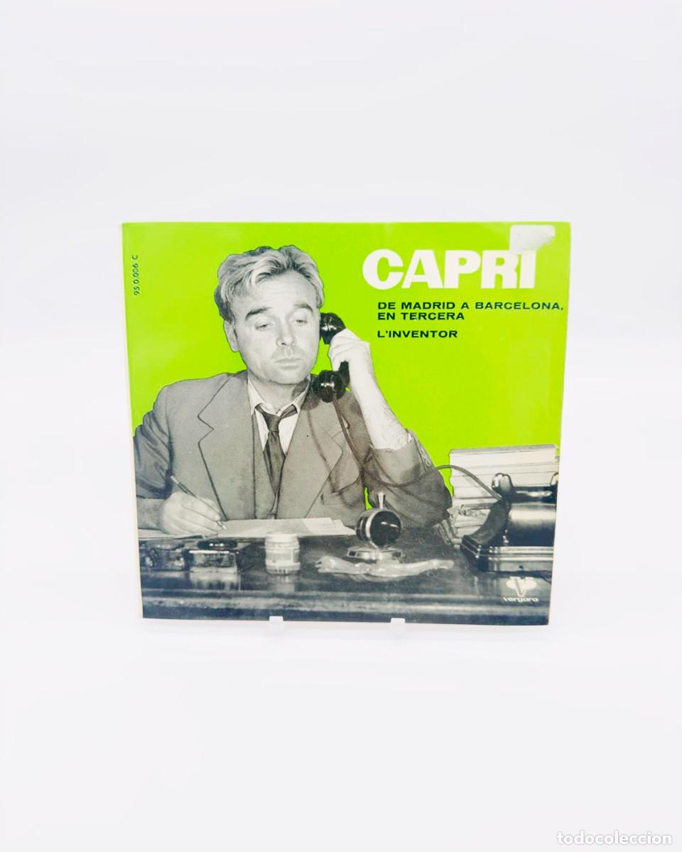 Discos de vinilo: Joan Capri &ndash; De Madrid a Barcelona, en tercera / L'inventor - EP 7&rdquo;