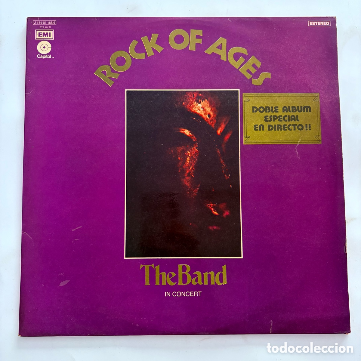 Discos de vinilo: doble lp The Band &lrm;&ndash; Rock Of Ages: The Band In Concert edicion espa&ntilde;ola de 1972