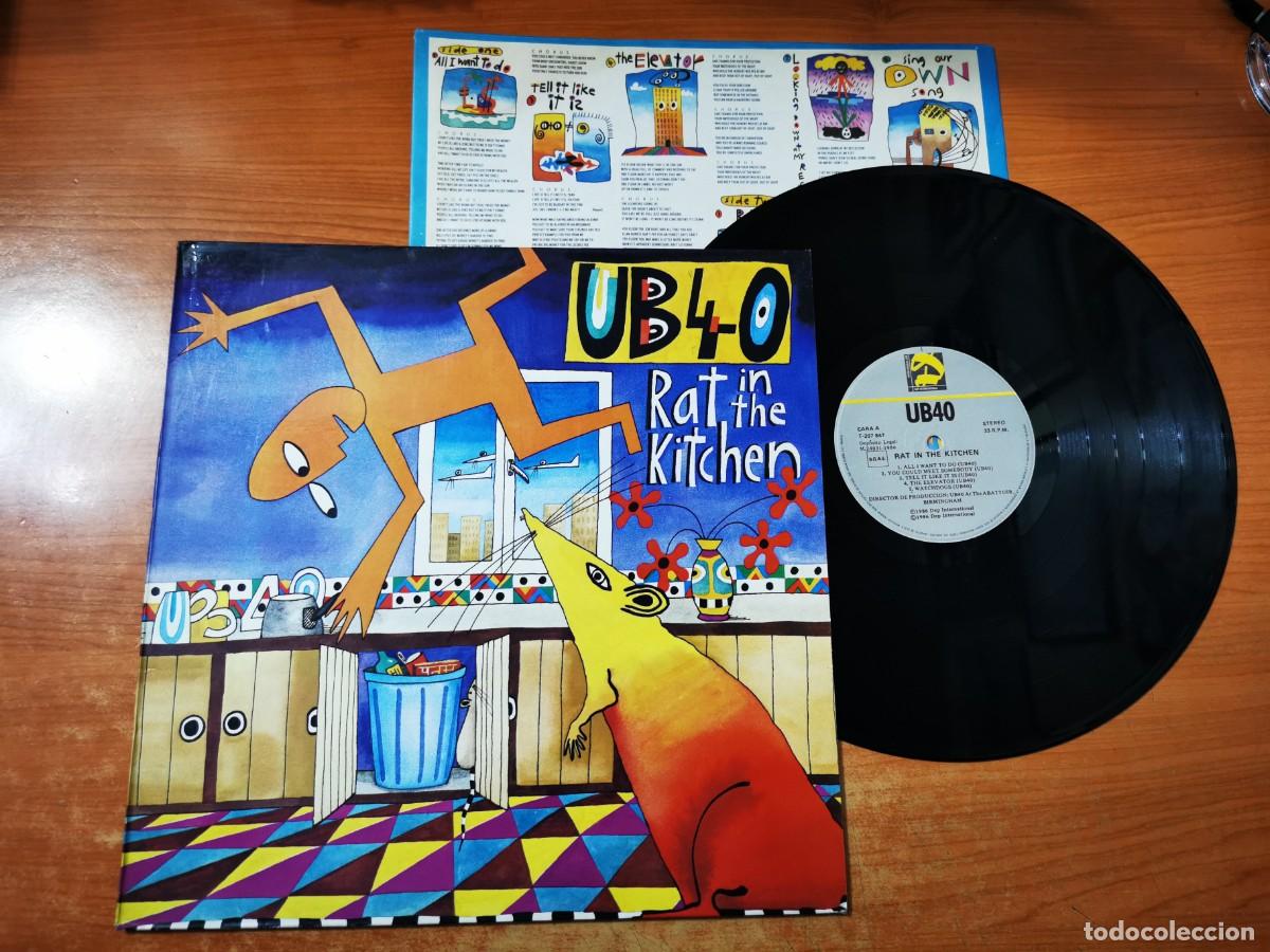 Discos de vinilo: UB40 Rat in the kitchen LP VINILO DEL A&Ntilde;O 1986 ESPA&Ntilde;A CON ENCARTE UB 40 CONTIENE 9 TEMAS