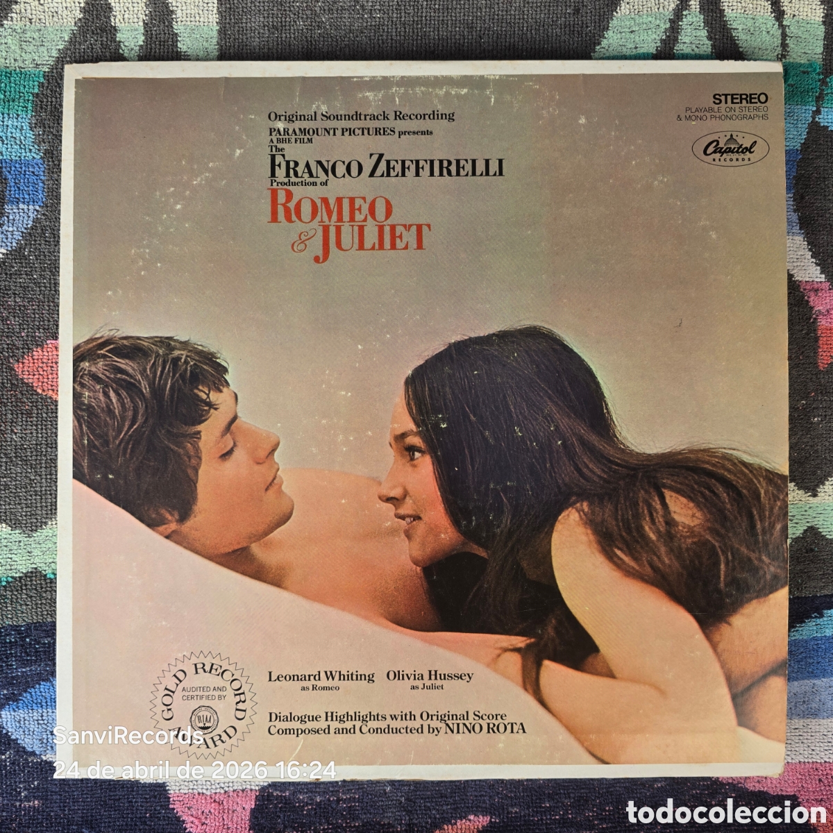 Discos de vinilo: [LP] NINO ROTA: ROMEO & JULIET (CAPITOL RECORDS, USA 1968)