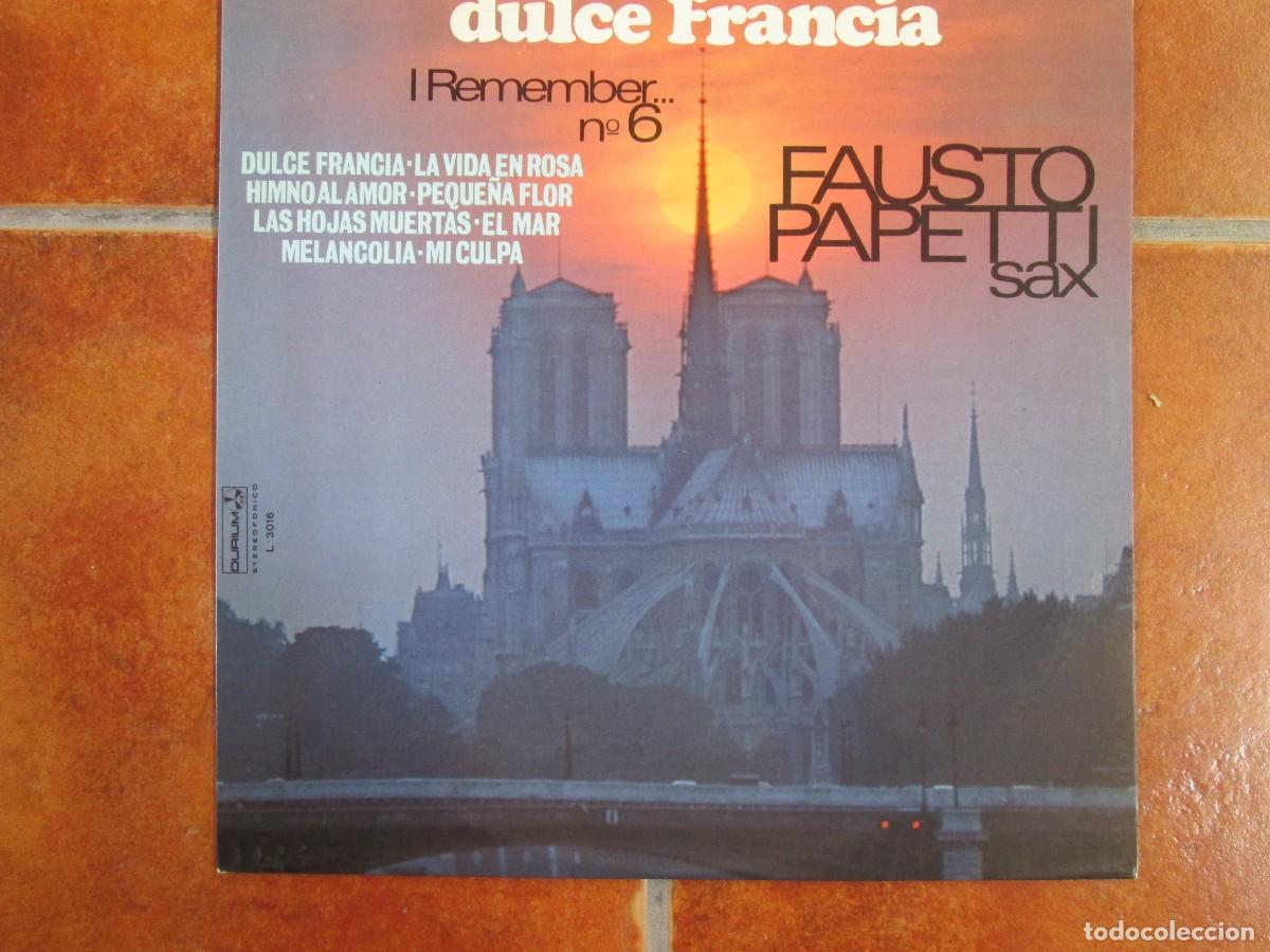 Discos de vinilo: FAUSTO PAPETTI - Dulce Francia. LP, edici&oacute;n espa&ntilde;ola 12&rdquo; 1978. Magn&iacute;fico estado (VG+/NM)