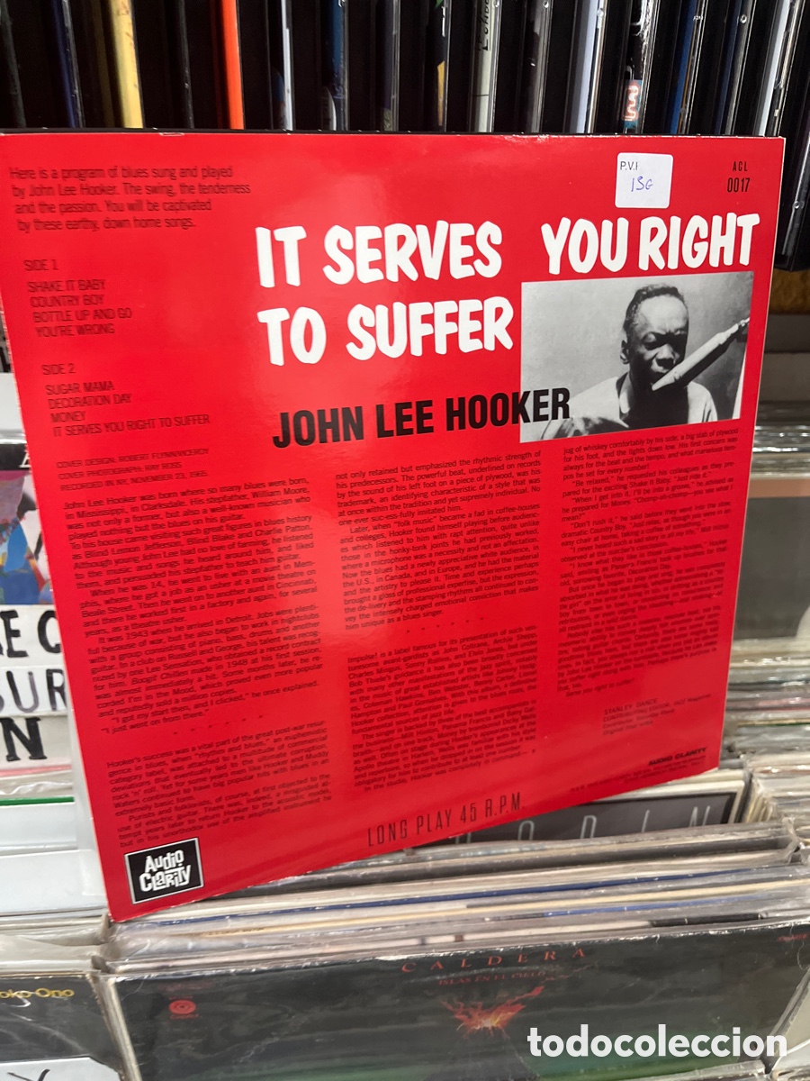 Discos de vinilo: it serves you right to suffer john lee hooker - Foto 2