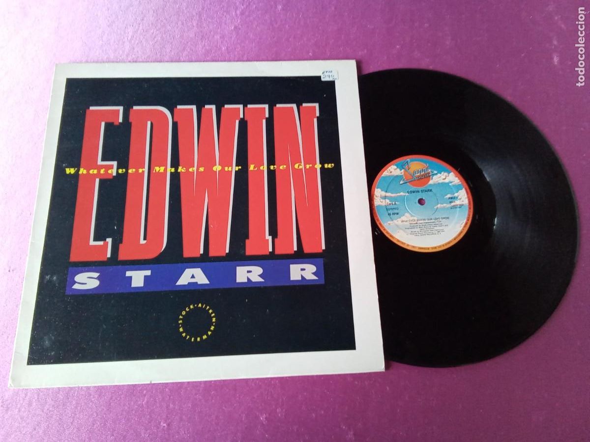 Discos de vinilo: EDWIN STARR WHATEVER MAKES OUR LOVE GROWN1987 LP L31 3