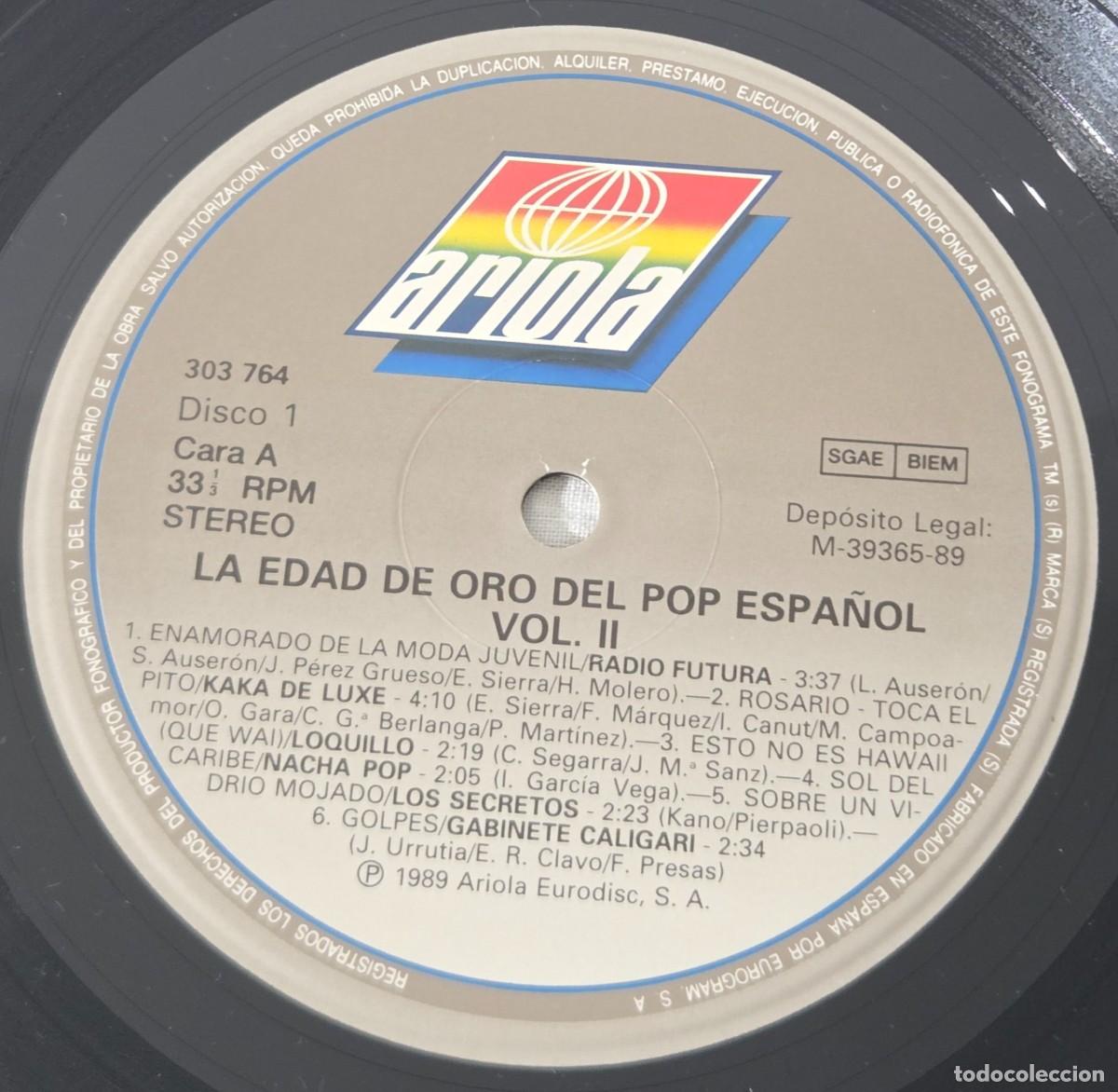 Discos de vinilo: Triple LP Vinilo La edad de oro del pop espa&ntilde;ol vol.2 - Foto 6