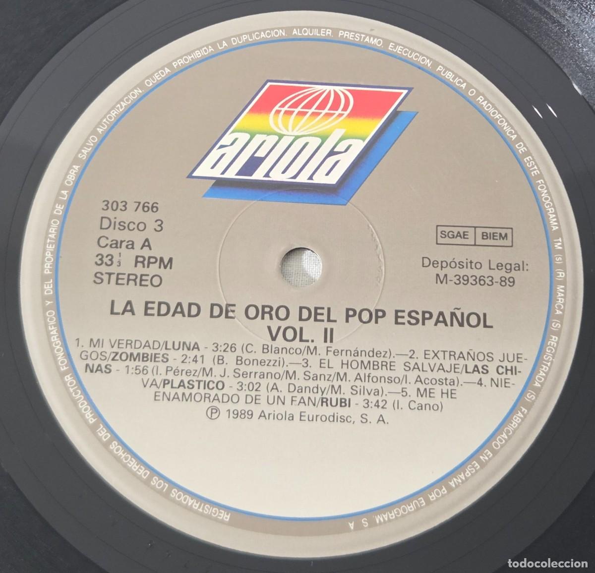 Discos de vinilo: Triple LP Vinilo La edad de oro del pop espa&ntilde;ol vol.2 - Foto 12