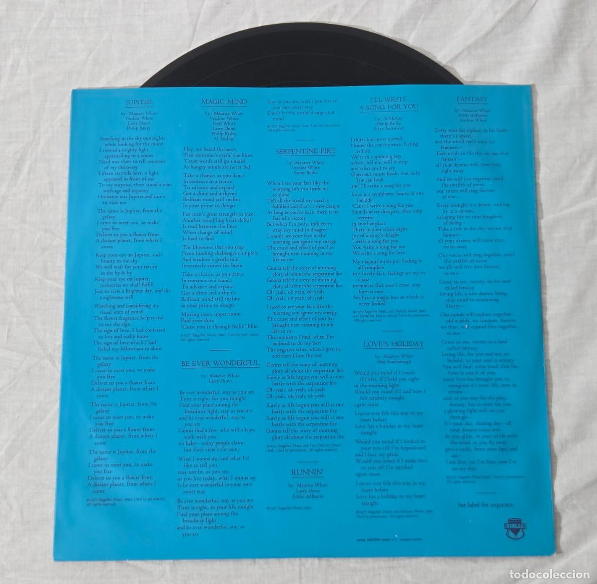 Discos de vinilo: LP Vinilo Earth Wind & Fire, All n All - Foto 5