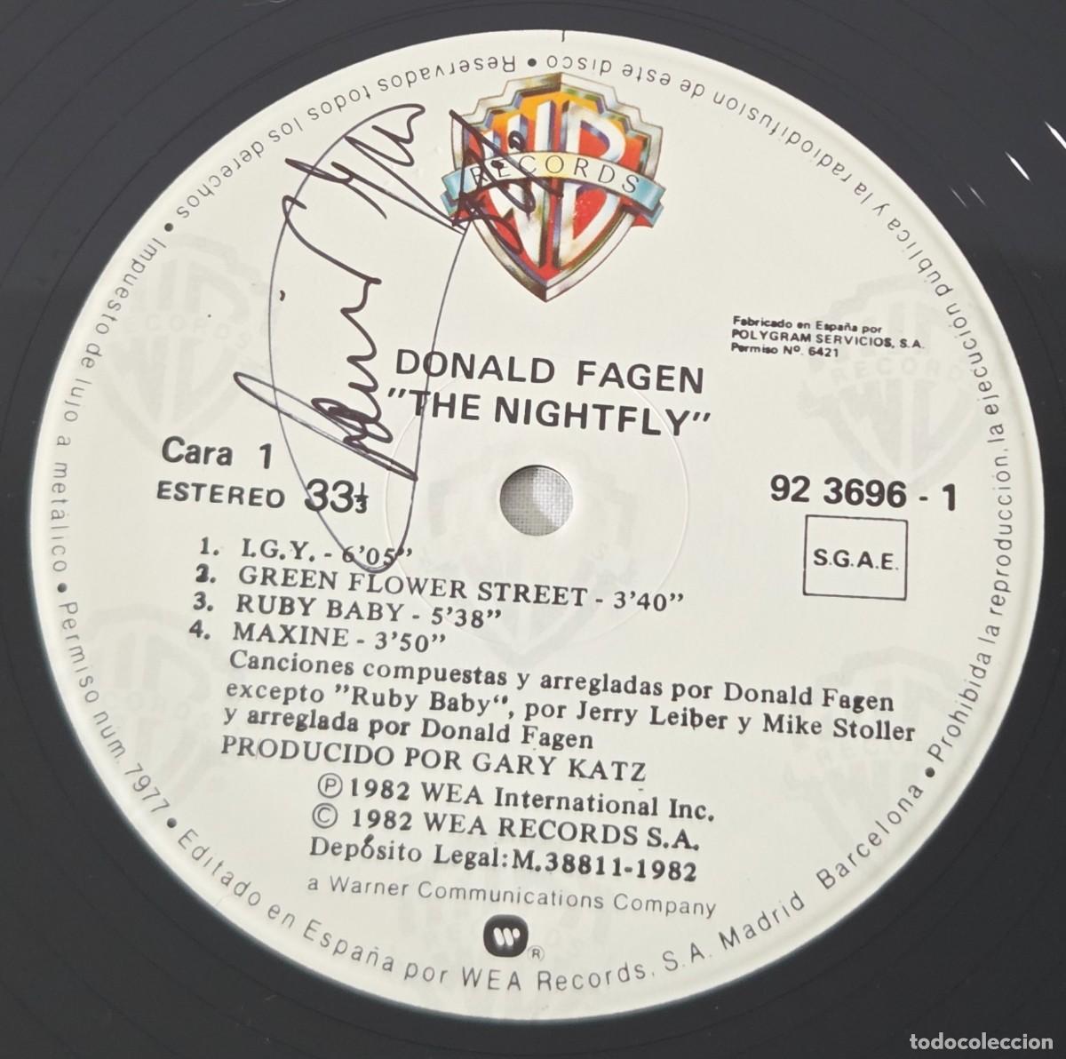 Discos de vinilo: LP Vinilo Donald Fagen, The Nightfly - Foto 7