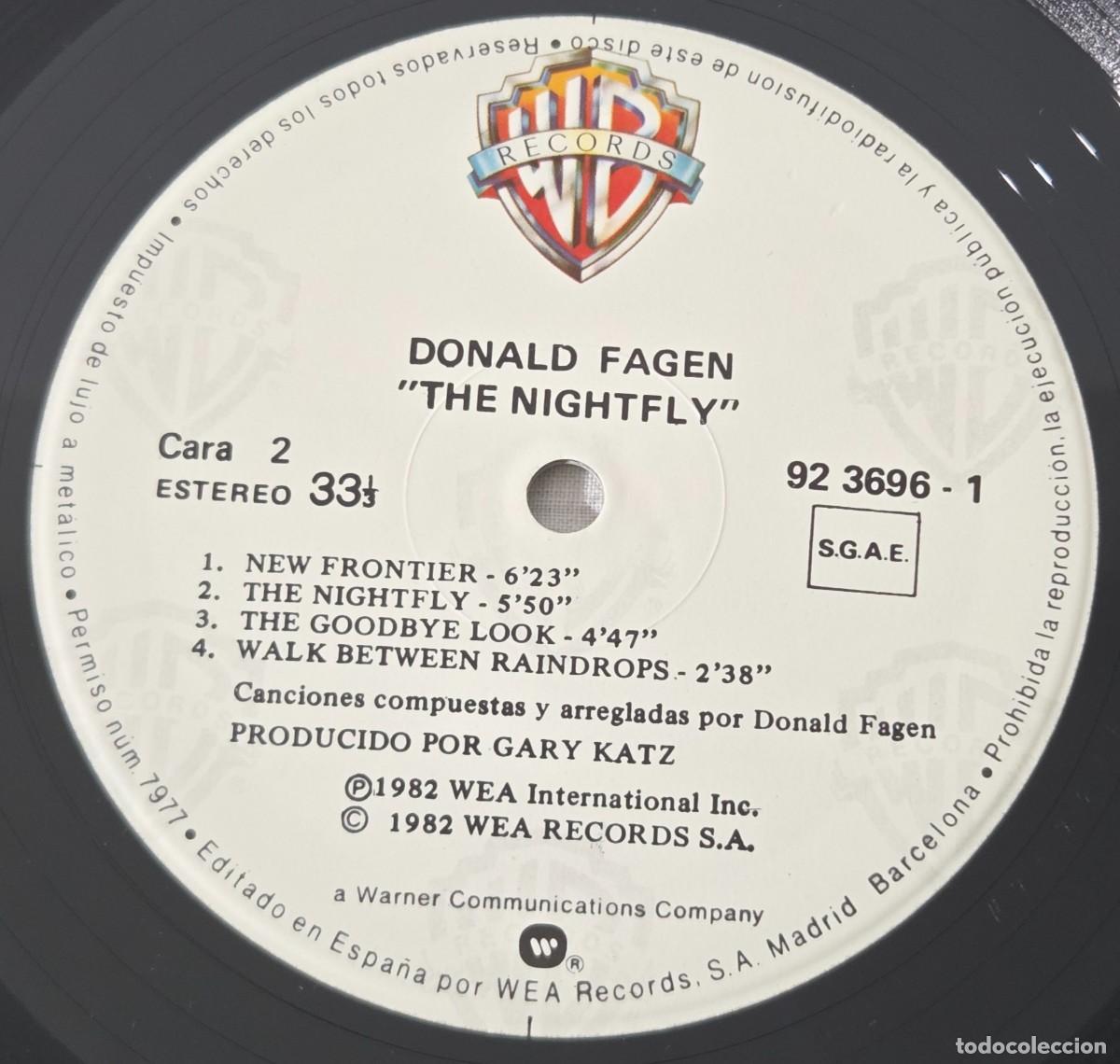 Discos de vinilo: LP Vinilo Donald Fagen, The Nightfly - Foto 8