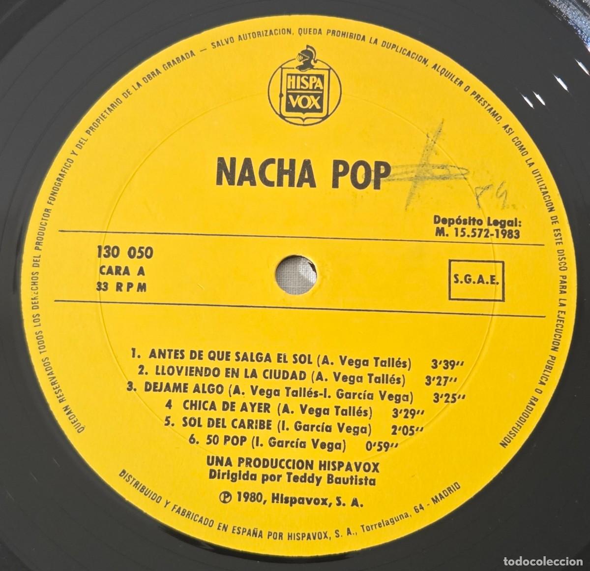 Discos de vinilo: LP Vinilo Nacha Pop, Nacha Pop - Foto 5