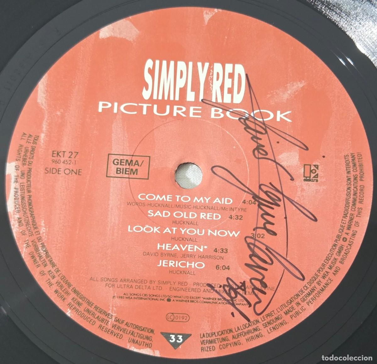 Discos de vinilo: LP Vinilo Simply Red, Picture Book - Foto 7