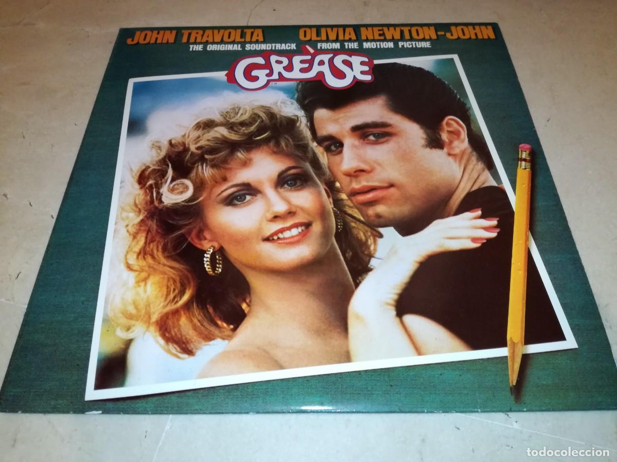 Discos de vinilo: BSO DE LA PEL&Iacute;CULA GREASE-DOBLE LP-CONTIENE LOS ENCARTES-EDICI&Oacute;N ESPA&Ntilde;OLA-EN MUY BUEN ESTADO