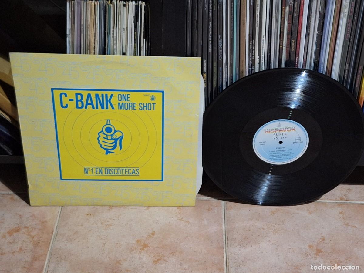 Discos de vinilo: C-Bank &ndash; One More Shot MAXI SUPER 45 Hispavox &ndash; 549 027 ESPA&Ntilde;A