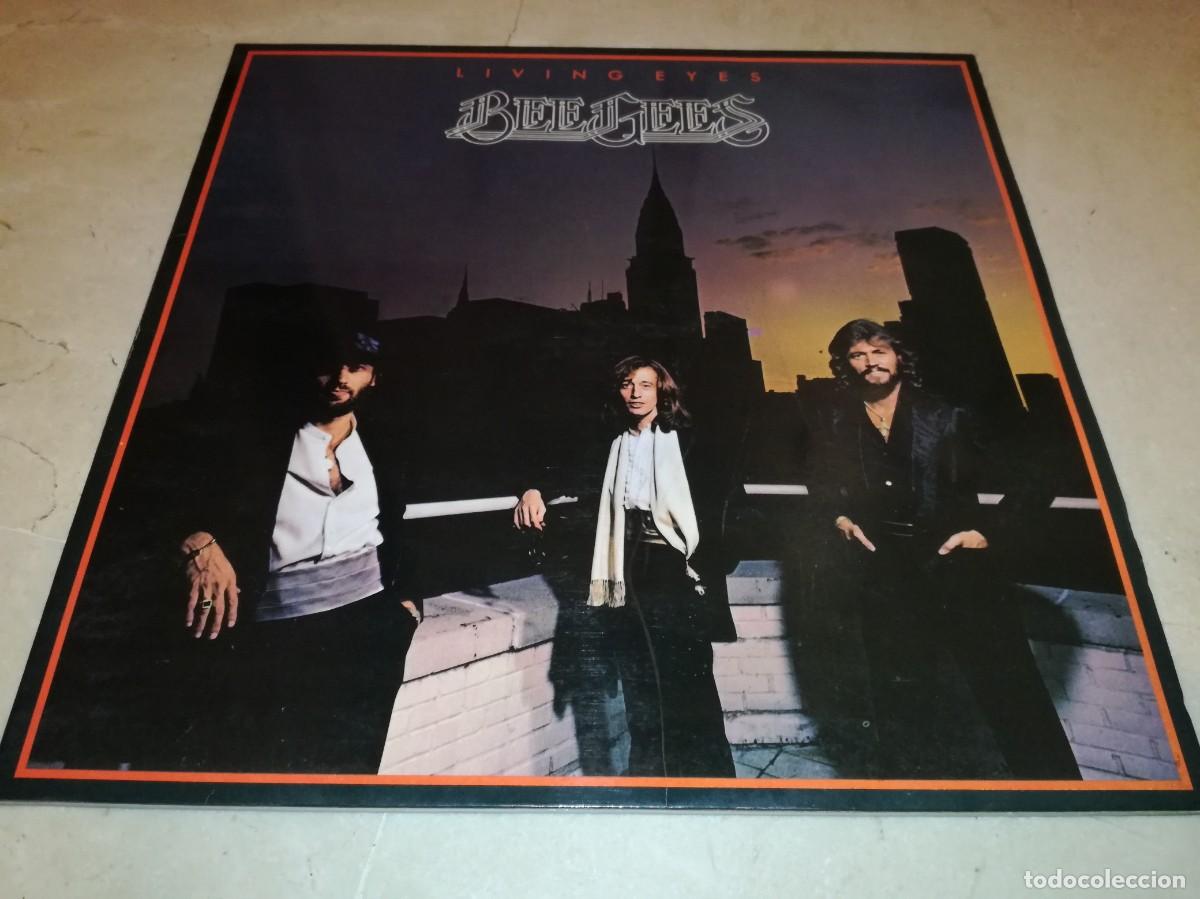 Discos de vinilo: BEE GEES-LIVING EYES-GATEFOLD-CONTIENE ENCARTE-ORIGINAL ESPA&Ntilde;OL 1981