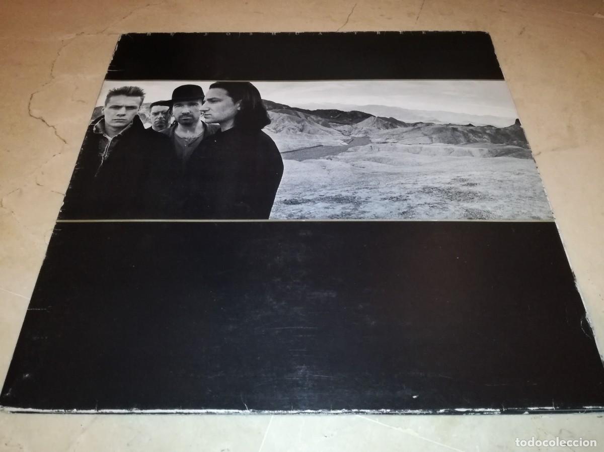 Discos de vinilo: U2-THE JOSHUA THREE-GATEFOLD-CONTIENE ENCARTE POSTER-ORIGINAL ESPA&Ntilde;OL 1987