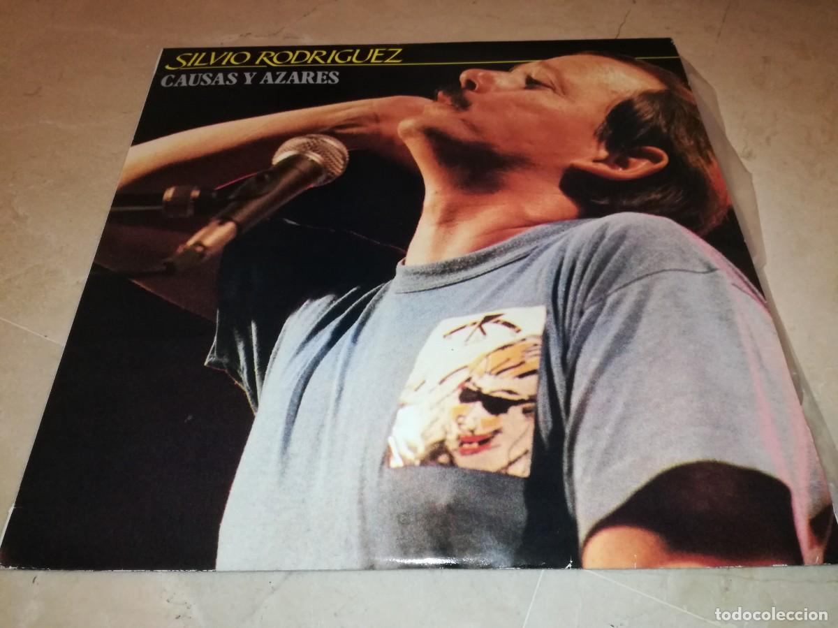 Discos de vinilo: SILVIO RODRIGUEZ-CAUSAS Y AZARES-DOBLE LP-CONTIENE ENCARTE-ORIGINAL 1986-VINILO EN EXCELENTE ESTADO