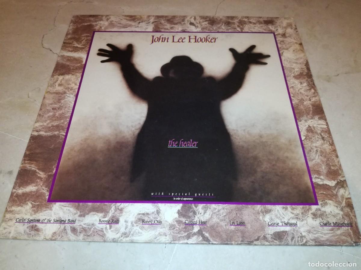 Discos de vinilo: JOHN LEE HOOKER-THE HEALER-ORIGINAL ESPA&Ntilde;OL 1990-CARLOS SANTANA, CANNED HEAT, GEORGE THOROGOOD