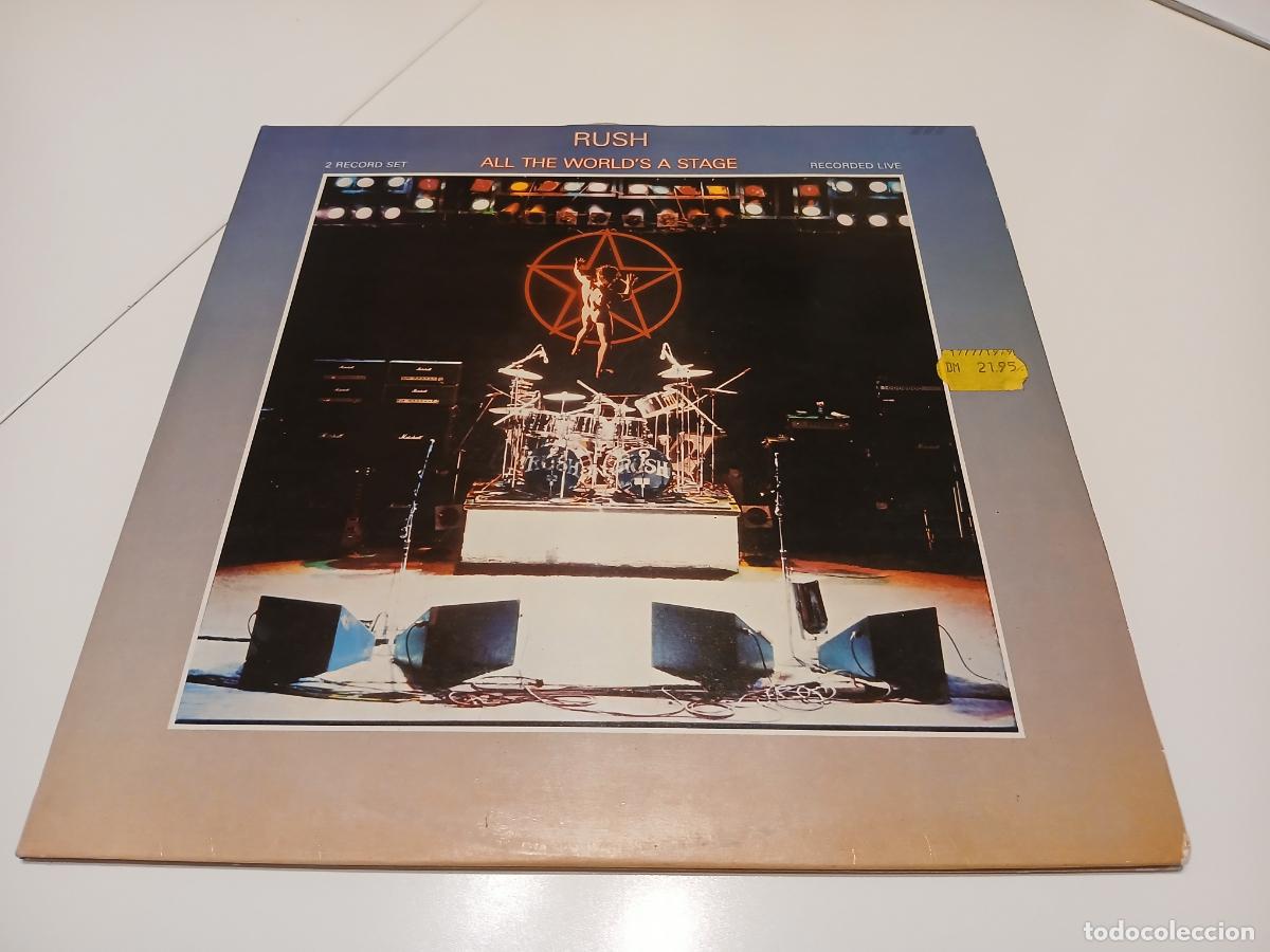 Discos de vinilo: Rush &lrm;&ndash; All The World's A Stage- (1976) 2 X LP disco vinilo
