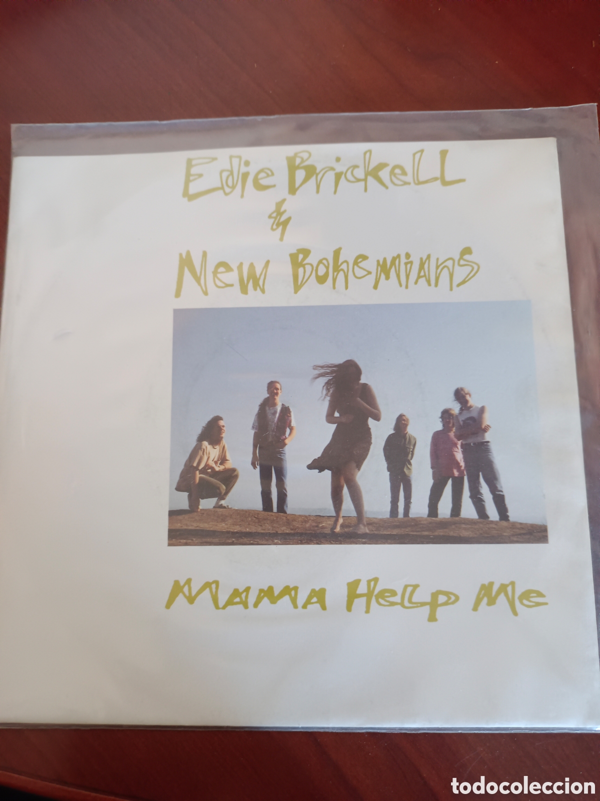 Discos de vinilo: SINGLE EDIE BRICKELL - MAMA HELP ME . GEFFEN 1990. EXCELENTE ESTADO. NUEVO.