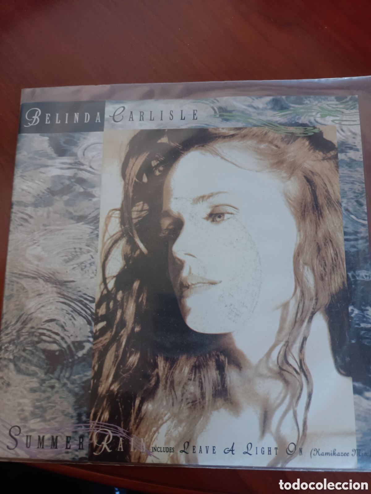 Discos de vinilo: SINGLE BELINDA CARLISLE - SUMMER RAIN. VIRGIN 1990. EXCELENTE ESTADO