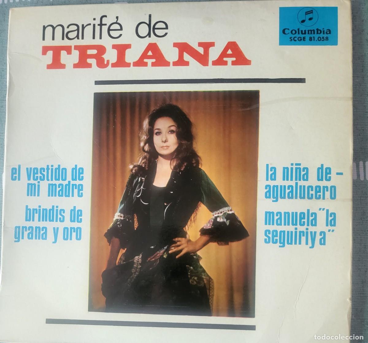 Discos de vinilo: Marife de Triana Ep sello Columbia editado en Espa&ntilde;a a&ntilde;o 1965...