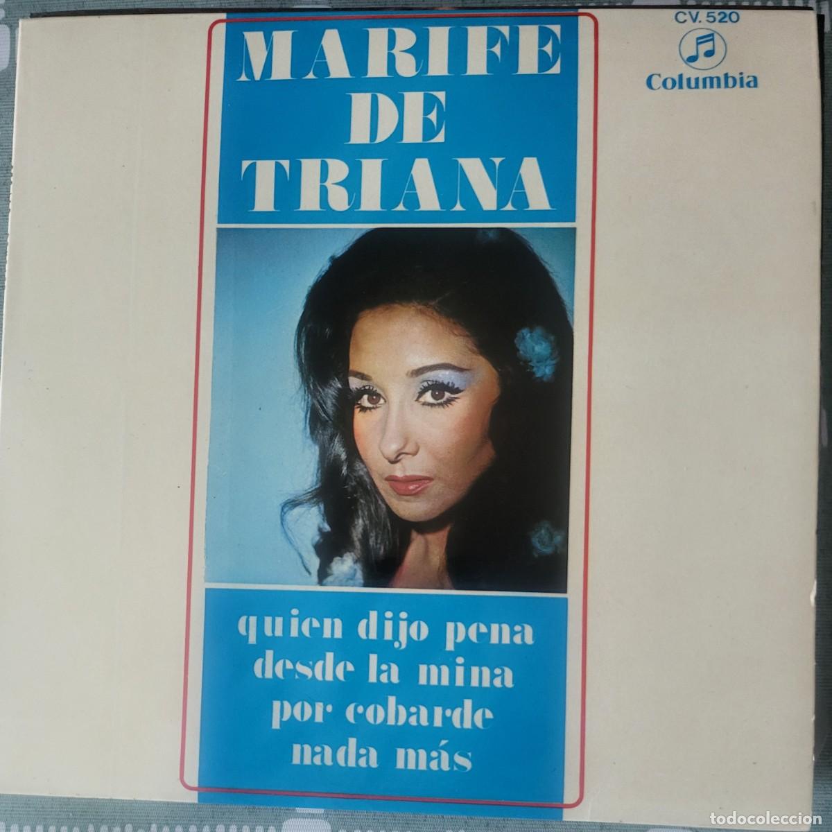 Discos de vinilo: Marife de Triana Ep sello Columbia editado en Espa&ntilde;a a&ntilde;o 1968...