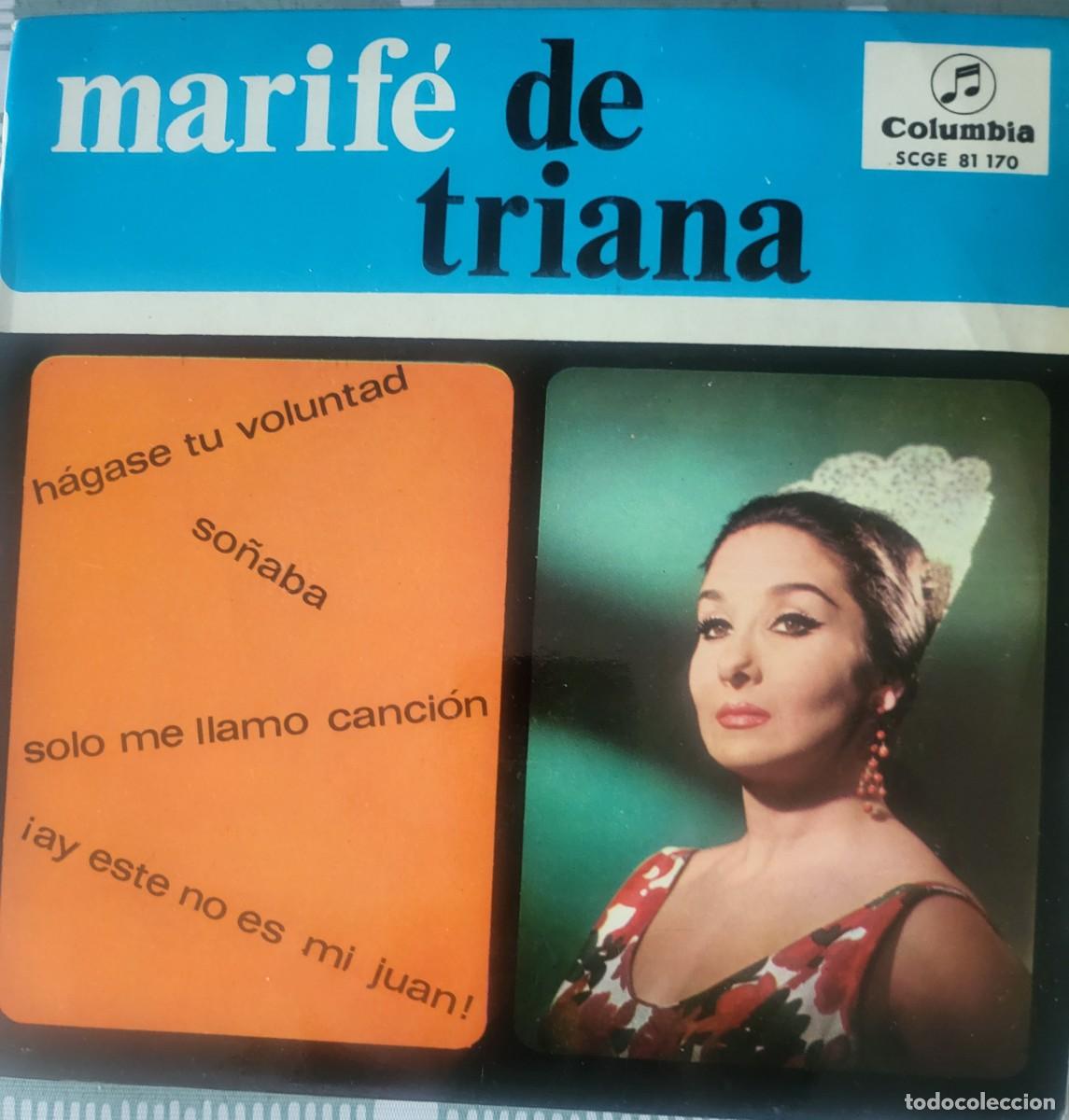 Discos de vinilo: Marife de Triana Ep sello Columbia editado en Espa&ntilde;a a&ntilde;o 1966...