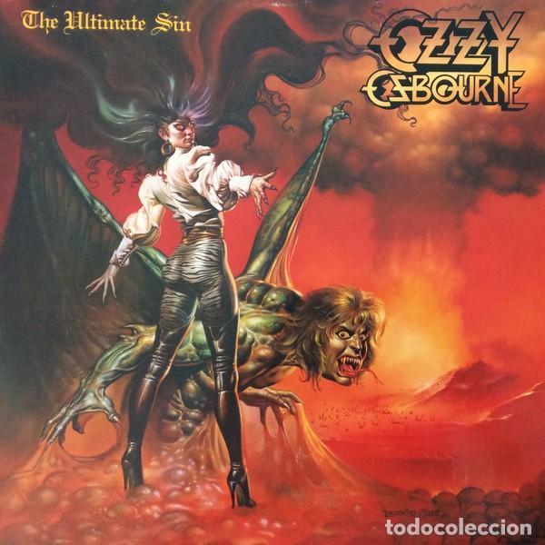 Discos de vinilo: OZZY OSBOURNE - THE ULTIMATE SIN ..LP ORIGINAL DE 1986 - REEDICION EN DISCO DE COLOR - 180GR. EPIC