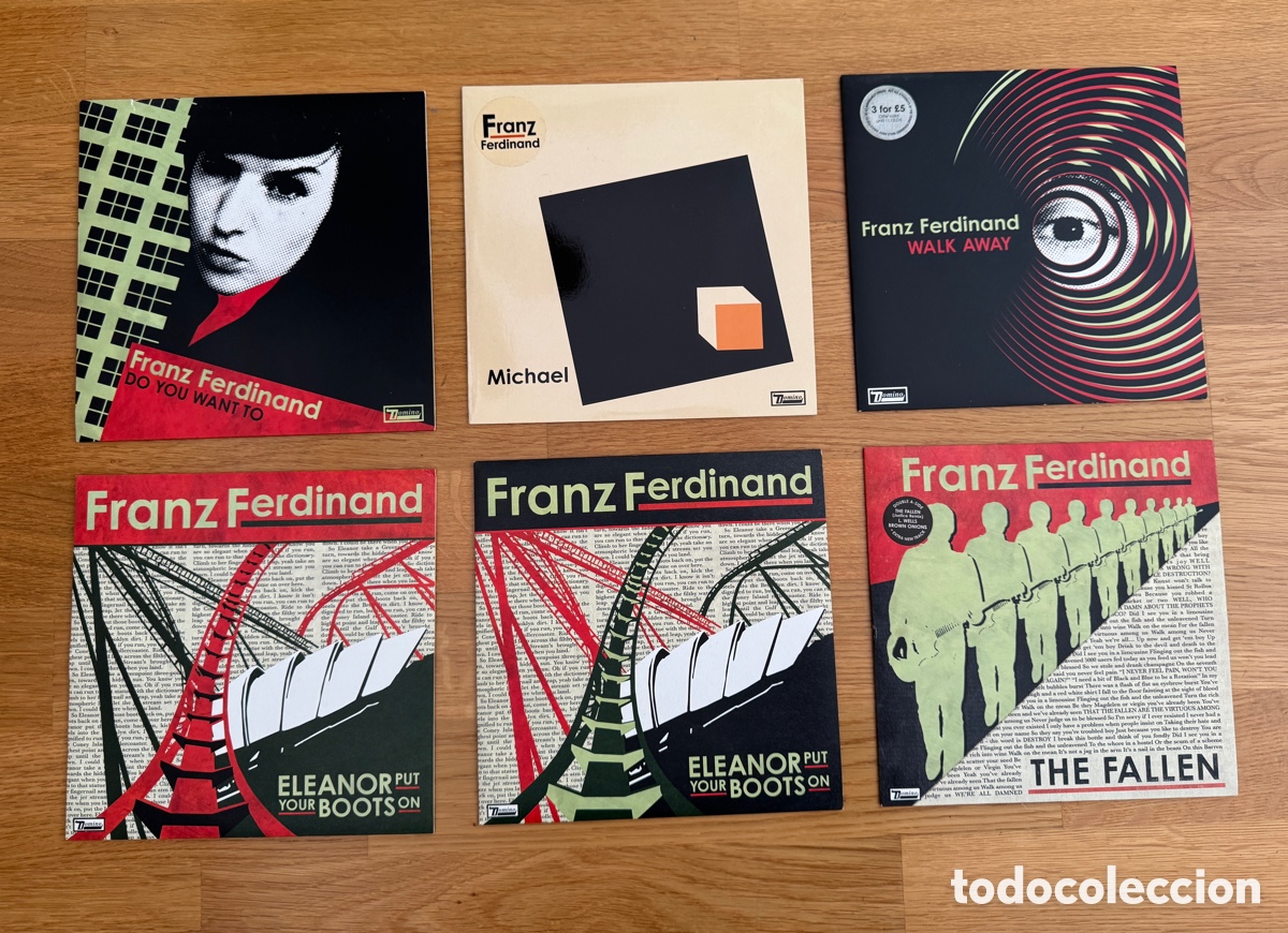 Discos de vinilo: Lote 6 singles vinilo 7&rdquo; Franz Ferdinand