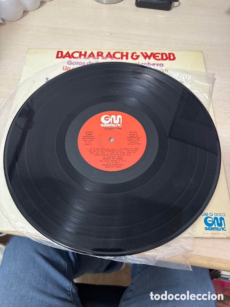 Discos de vinilo: DISCO VINILO BACHARACH & WEBB 1976 - Foto 3