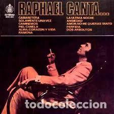 Discos de vinilo: Raphael, Canta... - LP